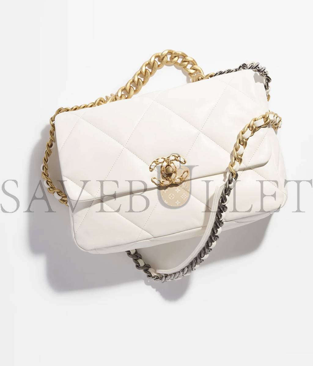 CHANEL 19 LARGE HANDBAG GOLD HARDWARE  AS1161 B01564  (30*20*10cm)