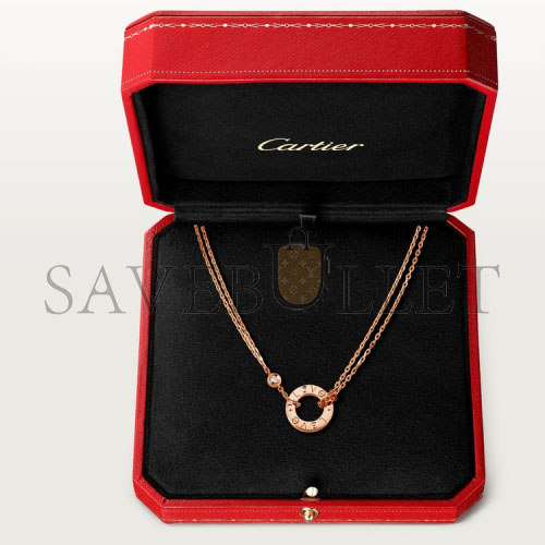 CARTIER  LOVE NECKLACE, 2 DIAMONDS B7224509