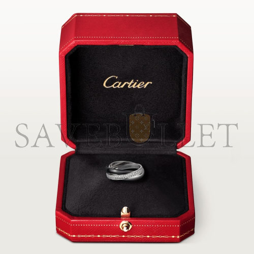 CARTIER TRINITY RING, CERAMIC, SM B4095500