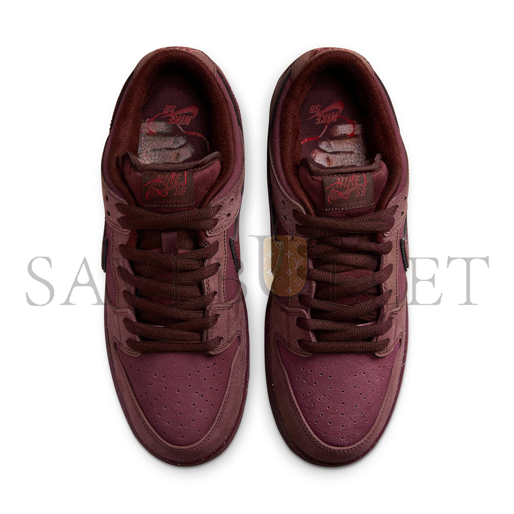 NIKE SB DUNK LOW CITY OF LOVE - BURGUNDY FN0619-600