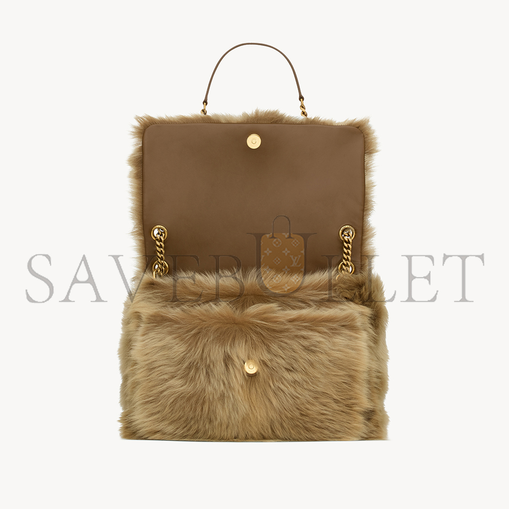 YSL NIKI LARGE IN SHEARLING 803892AAD1O2979 (32*23*9cm)