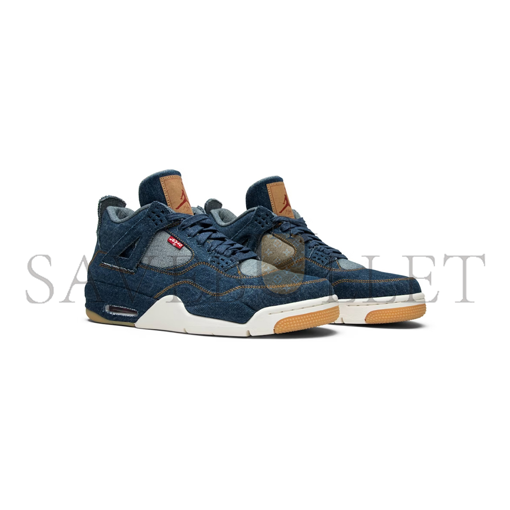 NIKE JORDAN 4 RETRO LEVI'S DENIM TAG WITH LEVI'S LOGO AO2571-401