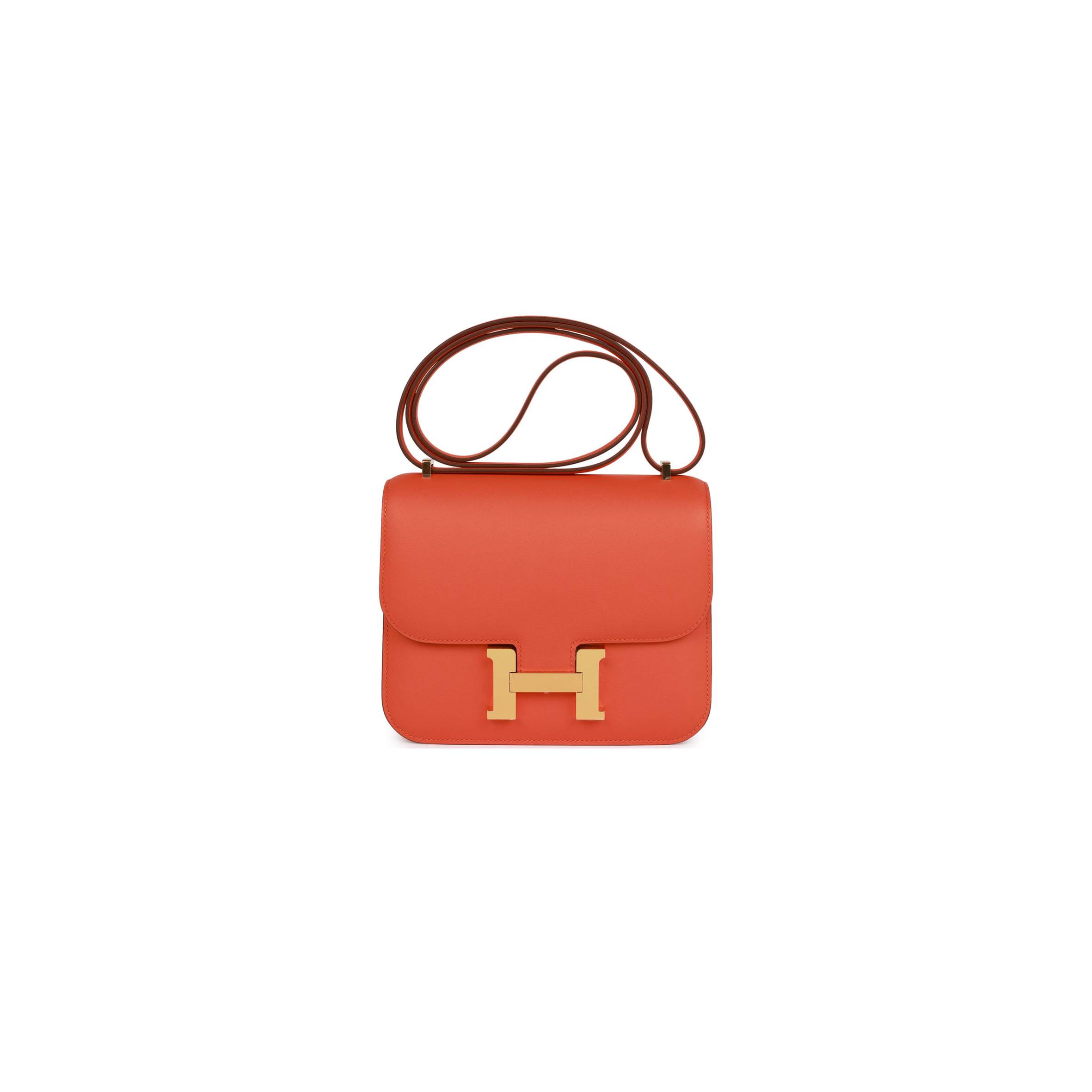 HERMES CONSTANCE 18 ORANGE SWIFT GOLD HARDWARE 39867983593566 (18cm) HERMES CONSTANCE 18 ORANGE SWIFT GOLD HARDWARE 39867983593566 (18cm)