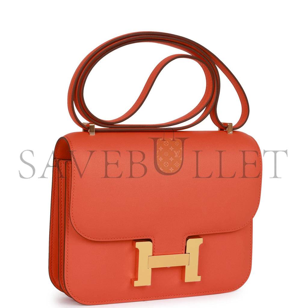 HERMES CONSTANCE 18 ORANGE SWIFT GOLD HARDWARE 39867983593566 (18cm) HERMES CONSTANCE 18 ORANGE SWIFT GOLD HARDWARE 39867983593566 (18cm)