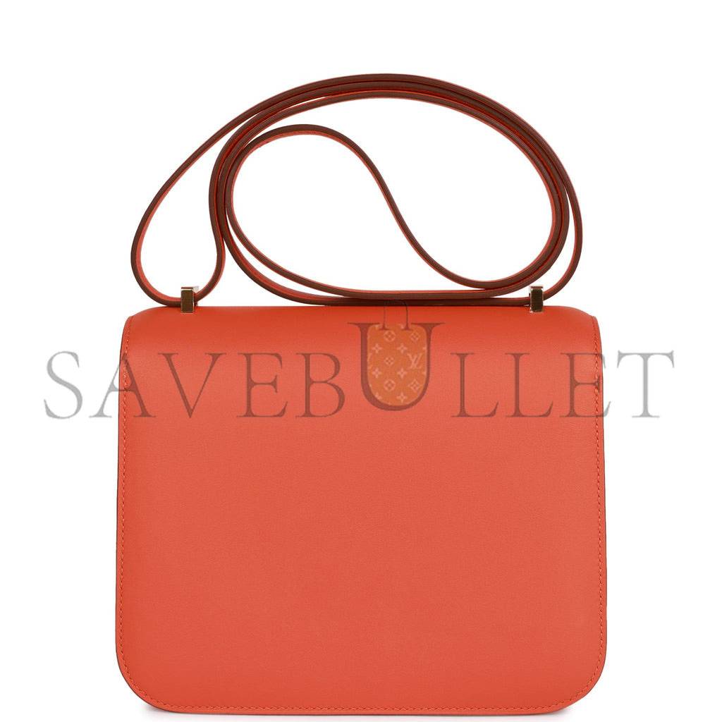 HERMES CONSTANCE 18 ORANGE SWIFT GOLD HARDWARE 39867983593566 (18cm) HERMES CONSTANCE 18 ORANGE SWIFT GOLD HARDWARE 39867983593566 (18cm)
