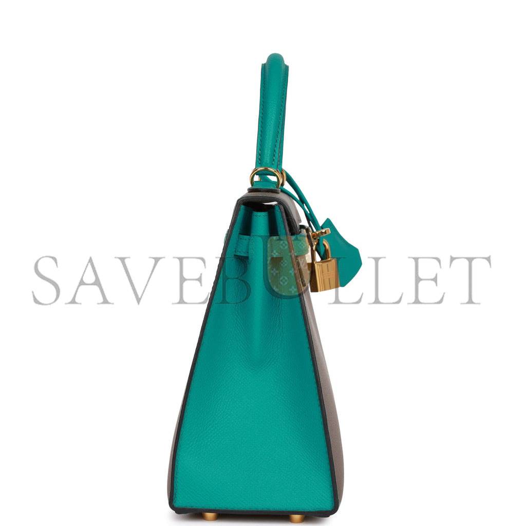 HERMES SPECIAL ORDER (HSS) KELLY SELLIER 25 ETAIN AND BLEU PAON EPSOM GOLD HARDWARE HANDMADE(25*17*7cm) HERMES SPECIAL ORDER (HSS) KELLY SELLIER 25 ETAIN AND BLEU PAON EPSOM GOLD HARDWARE HANDMADE(25*17*7cm)
