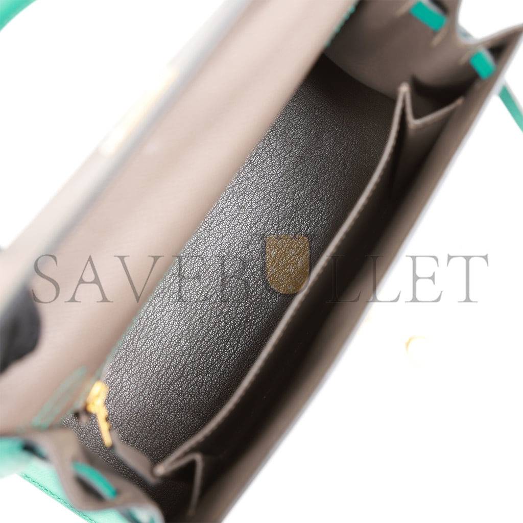HERMES SPECIAL ORDER (HSS) KELLY SELLIER 25 ETAIN AND BLEU PAON EPSOM GOLD HARDWARE HANDMADE(25*17*7cm) HERMES SPECIAL ORDER (HSS) KELLY SELLIER 25 ETAIN AND BLEU PAON EPSOM GOLD HARDWARE HANDMADE(25*17*7cm)