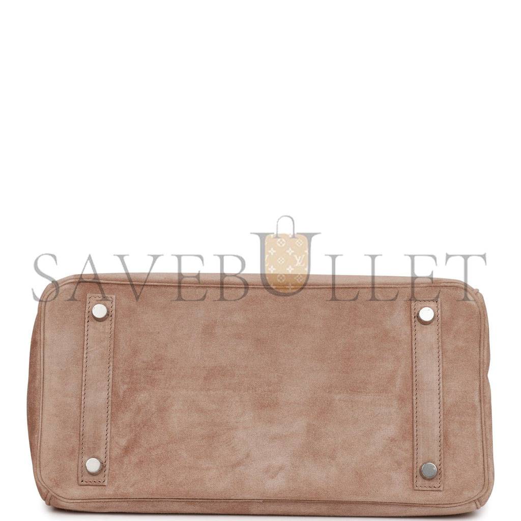 HERMES VINTAGE HERMES BIRKIN 30 GRIS PERLE DOBLIS PALLADIUM HARDWARE (30*22*16cm) HERMES VINTAGE HERMES BIRKIN 30 GRIS PERLE DOBLIS PALLADIUM HARDWARE (30*22*16cm)