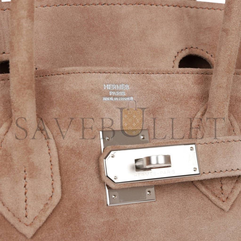HERMES VINTAGE HERMES BIRKIN 30 GRIS PERLE DOBLIS PALLADIUM HARDWARE (30*22*16cm) HERMES VINTAGE HERMES BIRKIN 30 GRIS PERLE DOBLIS PALLADIUM HARDWARE (30*22*16cm)
