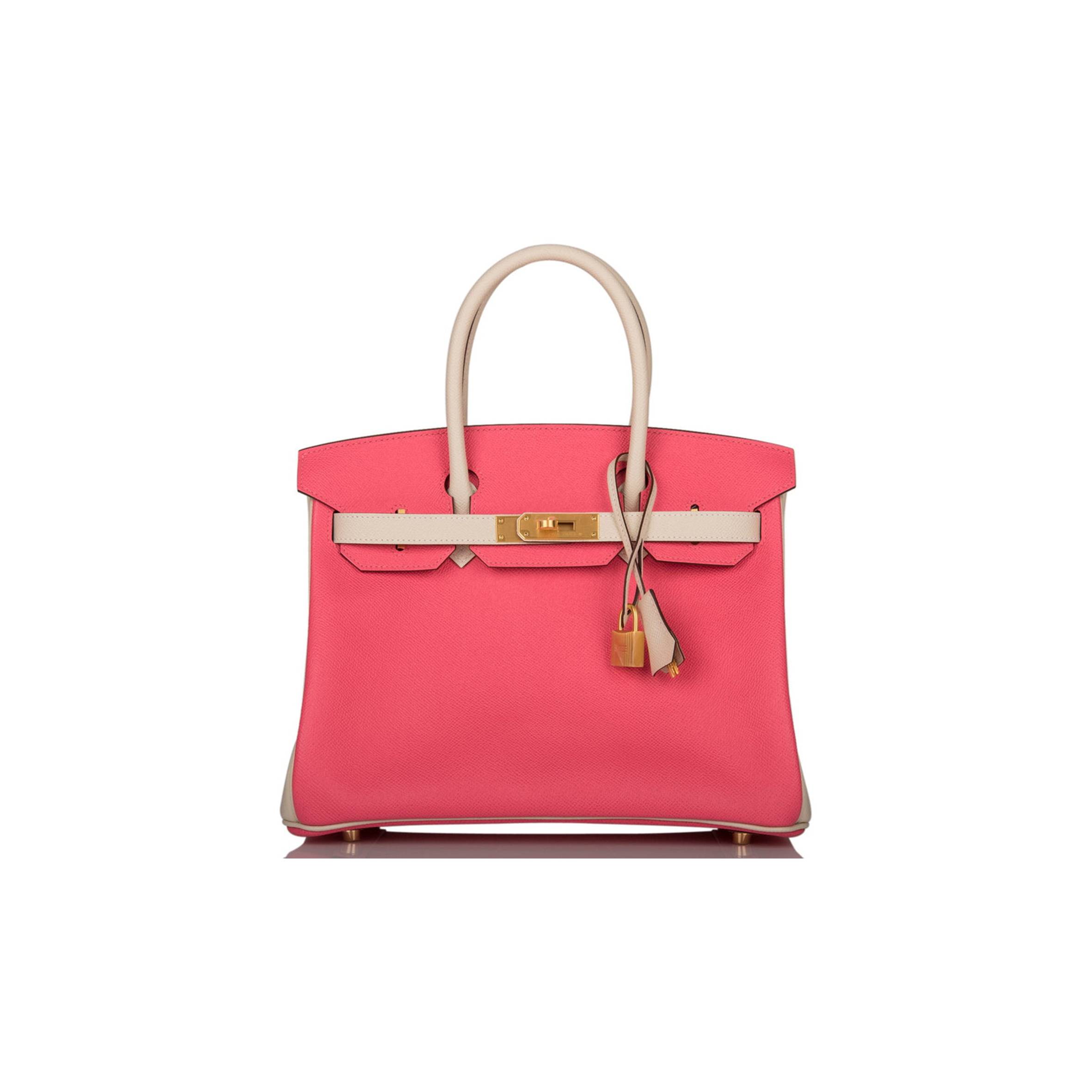 HERMES SPECIAL ORDER (HSS) BIRKIN 30 CRAIE AND ROSE AZALEE EPSOM BRUSHED GOLD HARDWARE ( 30cm*22*16cm) HERMES SPECIAL ORDER (HSS) BIRKIN 30 CRAIE AND ROSE AZALEE EPSOM BRUSHED GOLD HARDWARE ( 30cm*22*16cm)