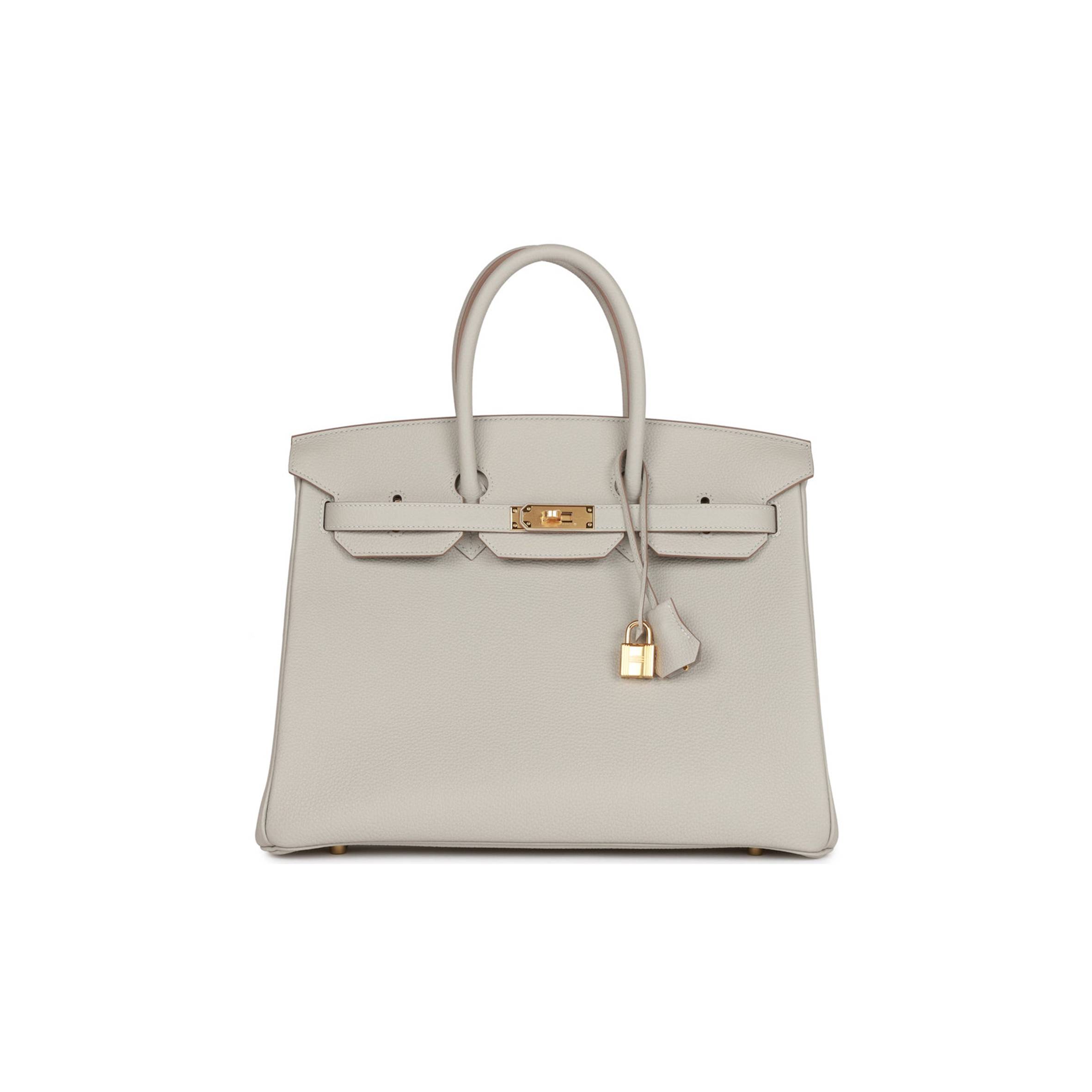 HERMES BIRKIN 35 GRIS PERLE TOGO GOLD HARDWARE 39891068813406 (35cm) HERMES BIRKIN 35 GRIS PERLE TOGO GOLD HARDWARE 39891068813406 (35cm)
