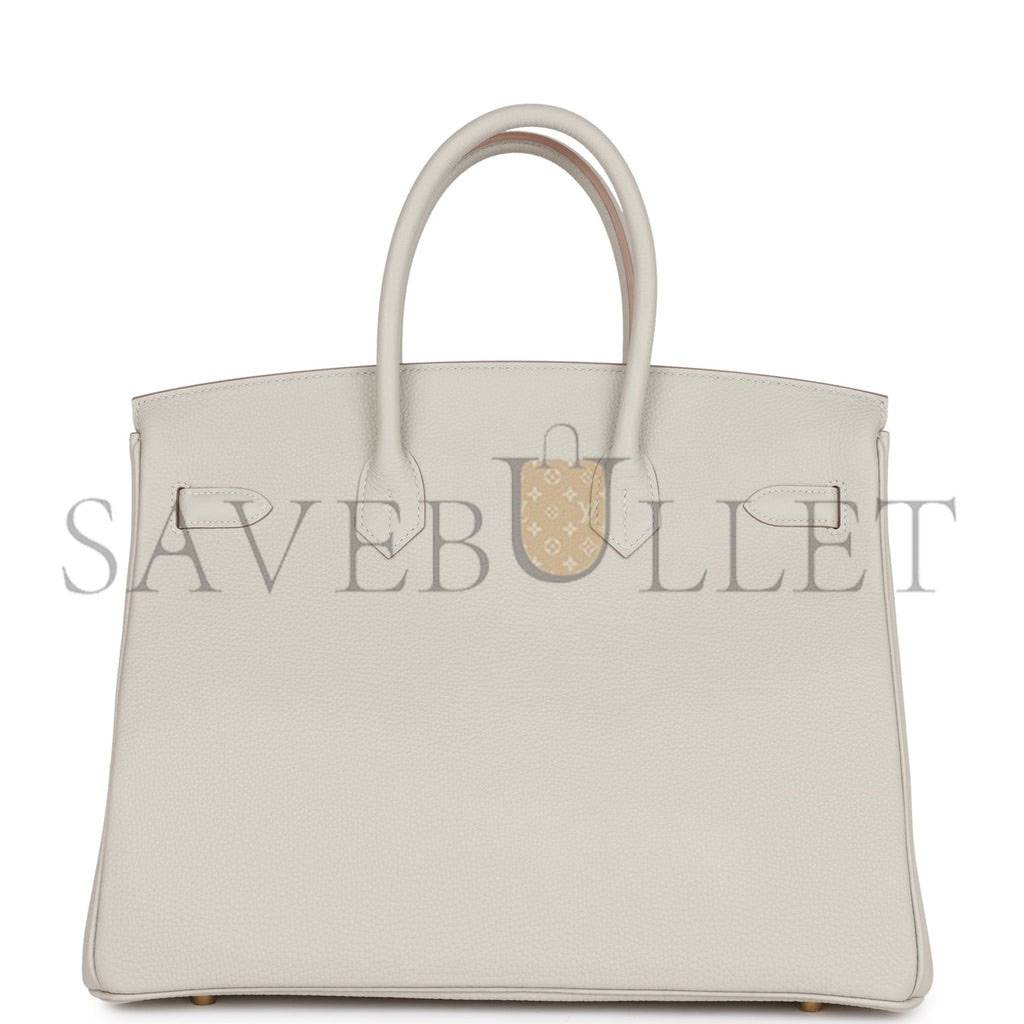 HERMES BIRKIN 35 GRIS PERLE TOGO GOLD HARDWARE 39891068813406 (35cm) HERMES BIRKIN 35 GRIS PERLE TOGO GOLD HARDWARE 39891068813406 (35cm)