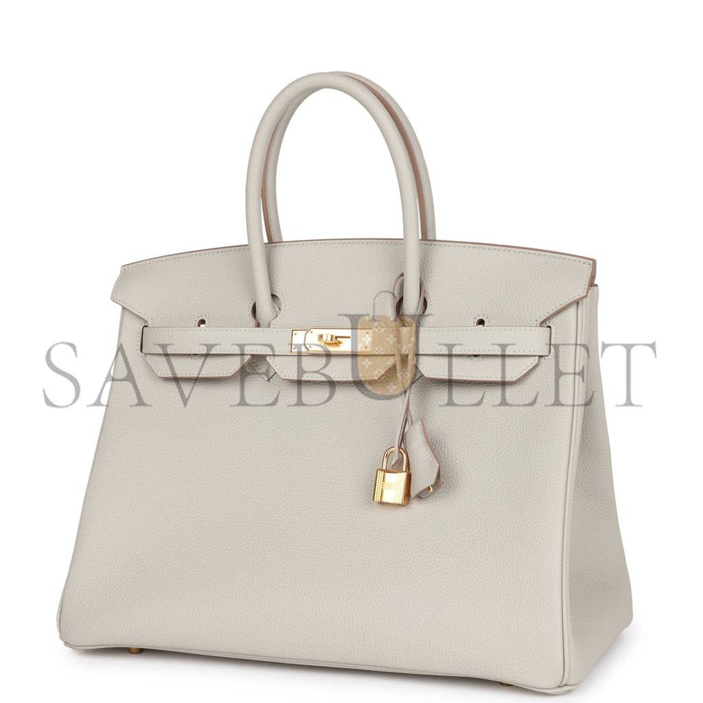 HERMES BIRKIN 35 GRIS PERLE TOGO GOLD HARDWARE 39891068813406 (35cm) HERMES BIRKIN 35 GRIS PERLE TOGO GOLD HARDWARE 39891068813406 (35cm)