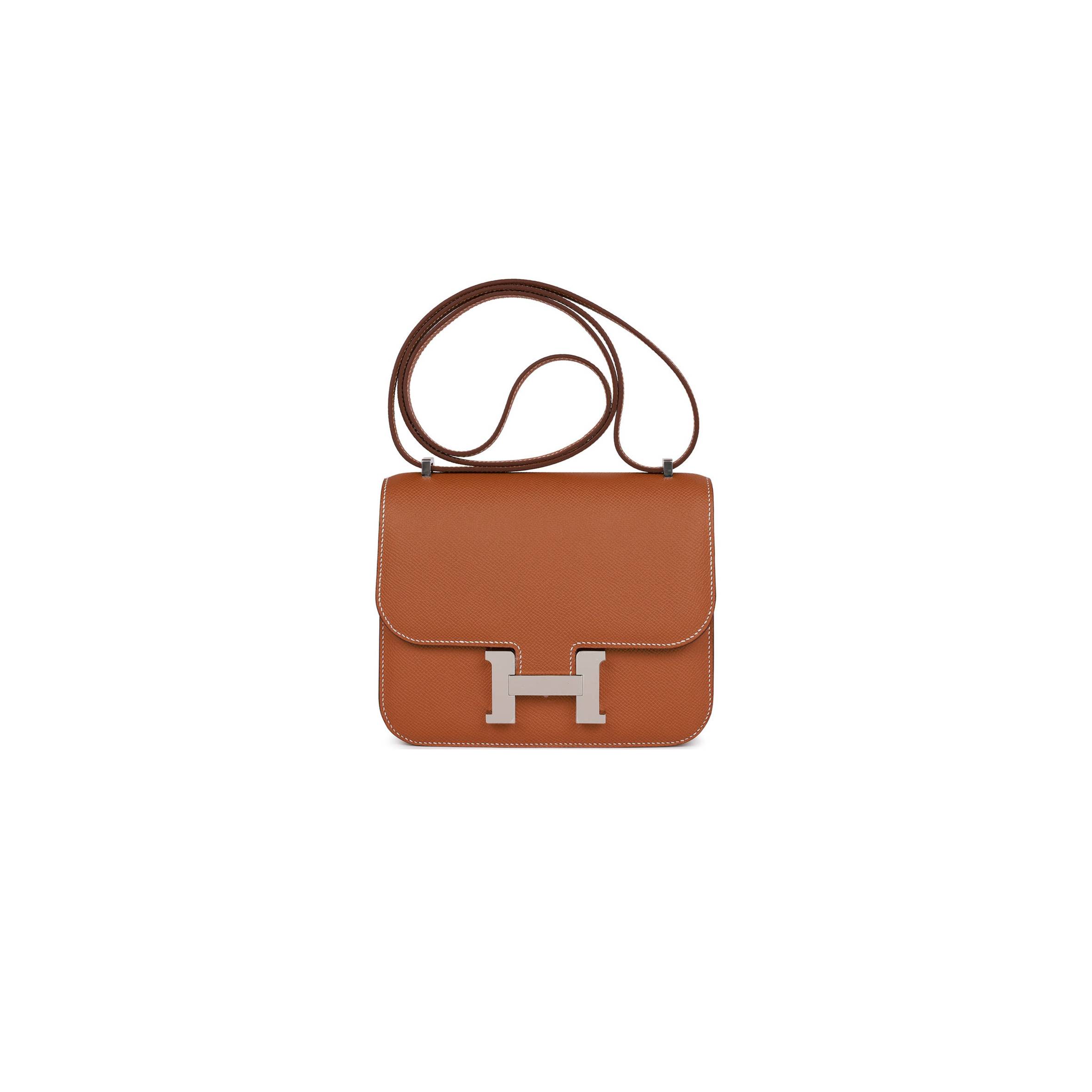 HERMES CONSTANCE 18 GOLD EPSOM PALLADIUM HARDWARE (18cm) HERMES CONSTANCE 18 GOLD EPSOM PALLADIUM HARDWARE (18cm)