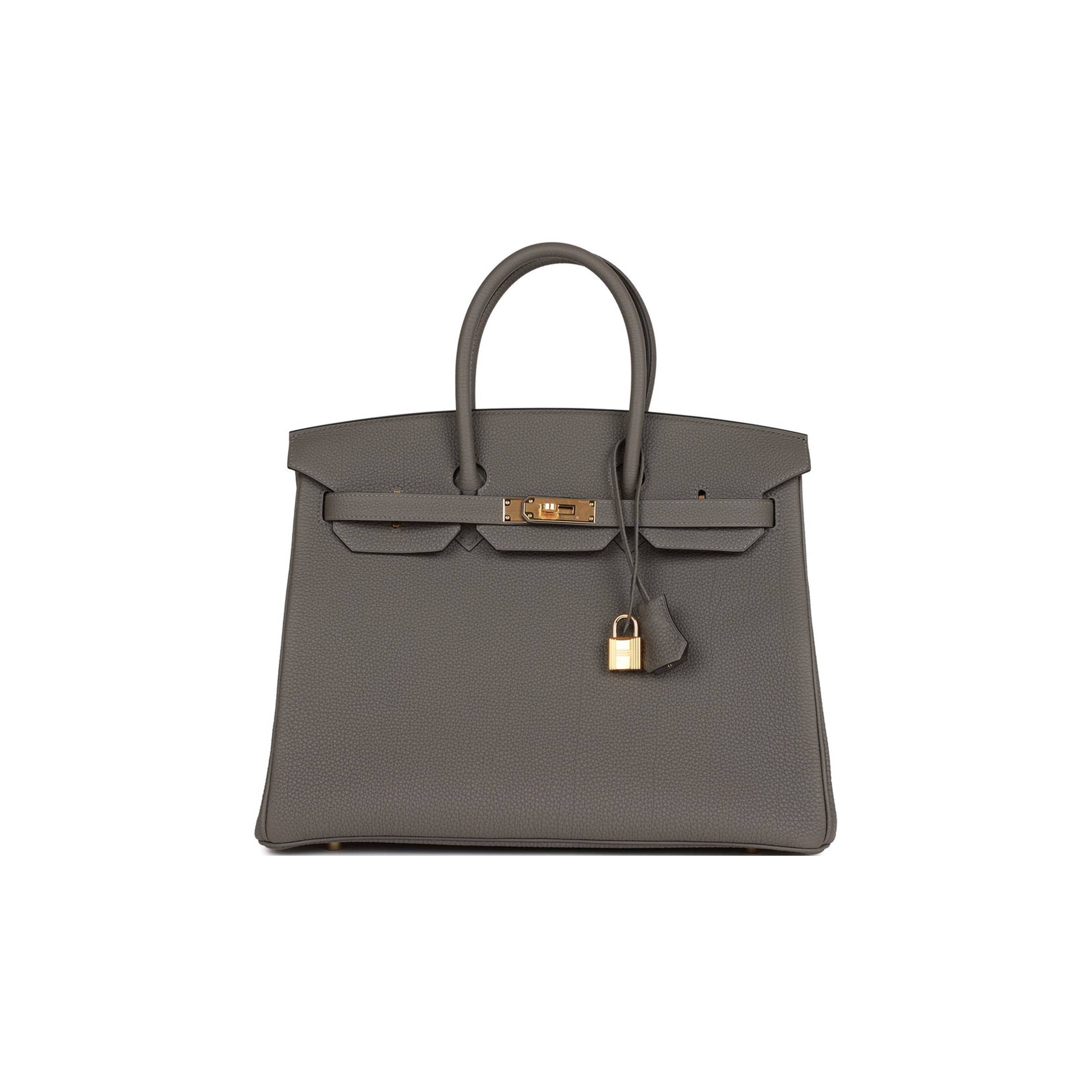 HERMES BIRKIN 35 GRIS MEYER TOGO GOLD HARDWARE 39880414560350 (35cm) HERMES BIRKIN 35 GRIS MEYER TOGO GOLD HARDWARE 39880414560350 (35cm)