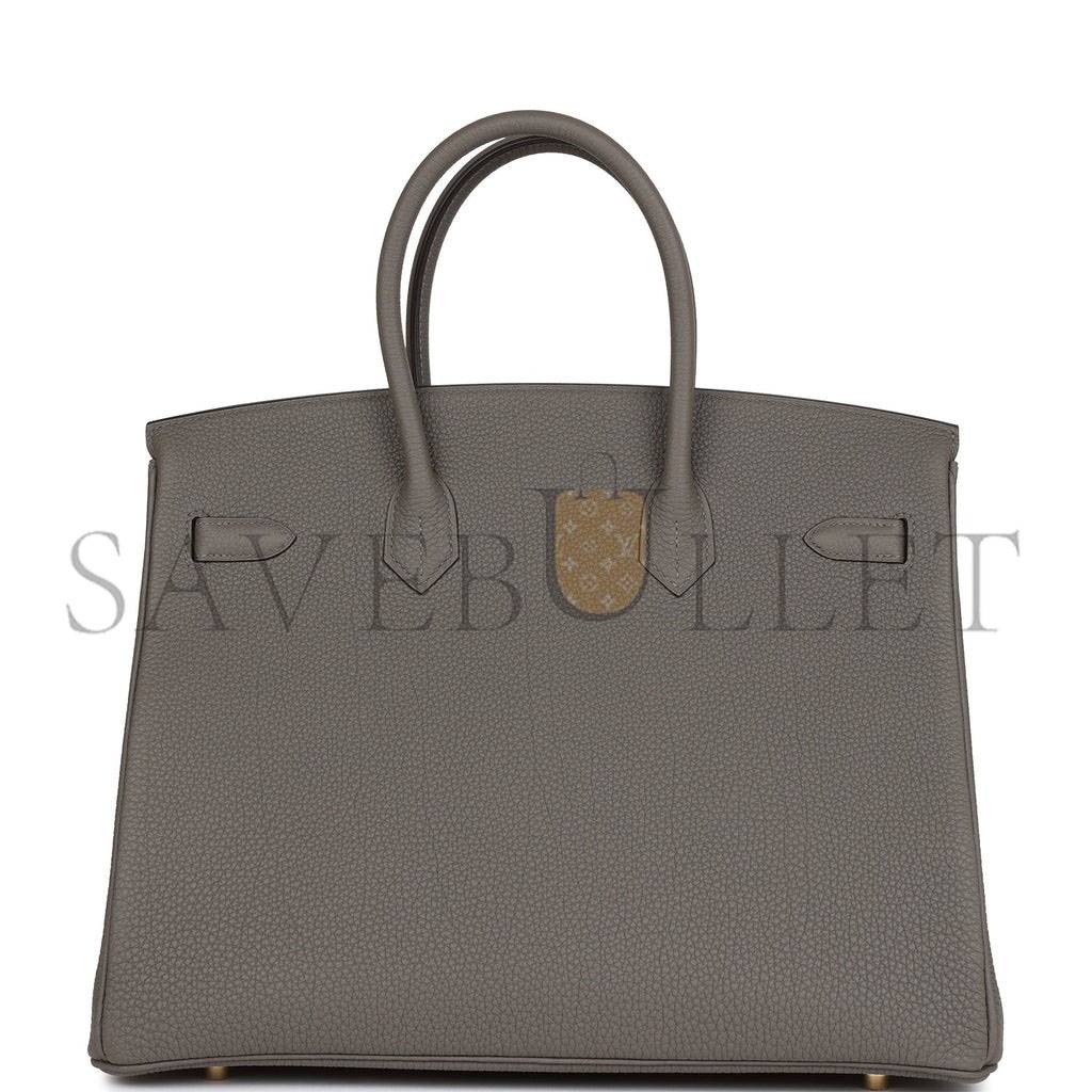 HERMES BIRKIN 35 GRIS MEYER TOGO GOLD HARDWARE 39880414560350 (35cm) HERMES BIRKIN 35 GRIS MEYER TOGO GOLD HARDWARE 39880414560350 (35cm)