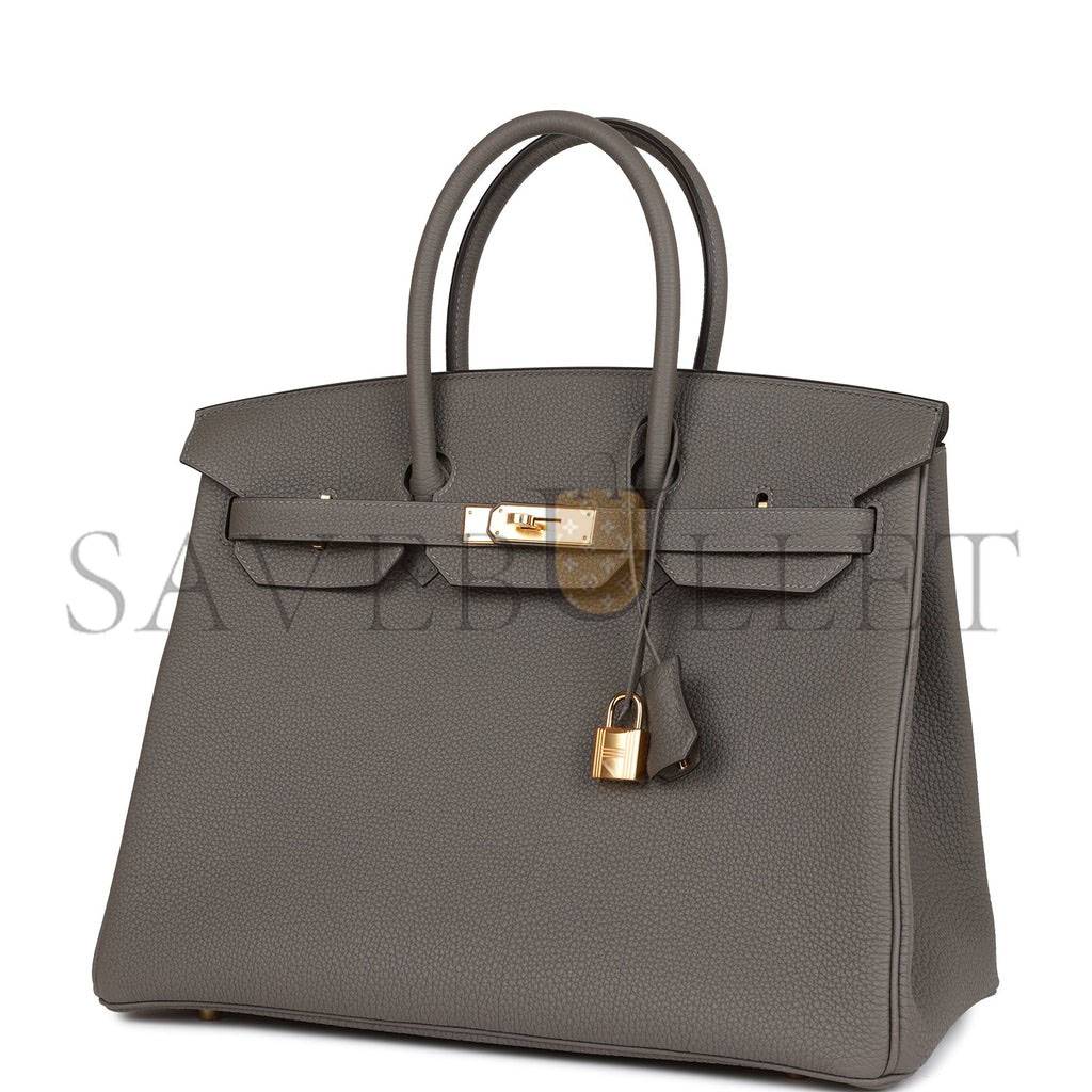 HERMES BIRKIN 35 GRIS MEYER TOGO GOLD HARDWARE 39880414560350 (35cm) HERMES BIRKIN 35 GRIS MEYER TOGO GOLD HARDWARE 39880414560350 (35cm)