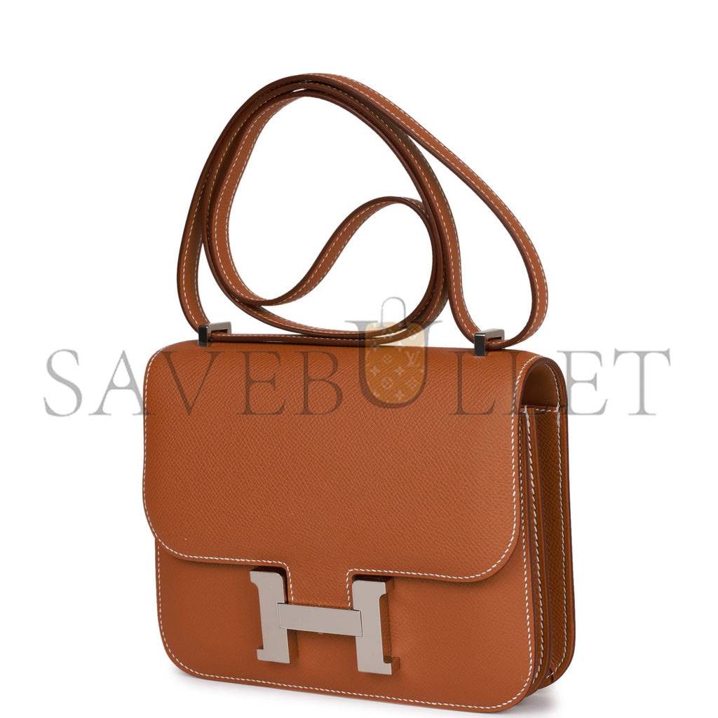 HERMES CONSTANCE 18 GOLD EPSOM PALLADIUM HARDWARE (18cm) HERMES CONSTANCE 18 GOLD EPSOM PALLADIUM HARDWARE (18cm)
