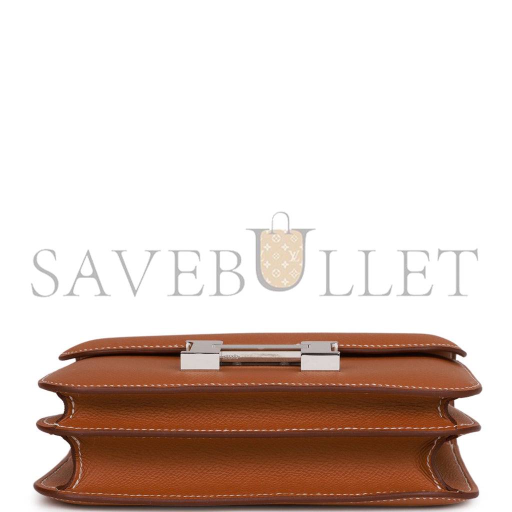 HERMES CONSTANCE 18 GOLD EPSOM PALLADIUM HARDWARE (18cm) HERMES CONSTANCE 18 GOLD EPSOM PALLADIUM HARDWARE (18cm)