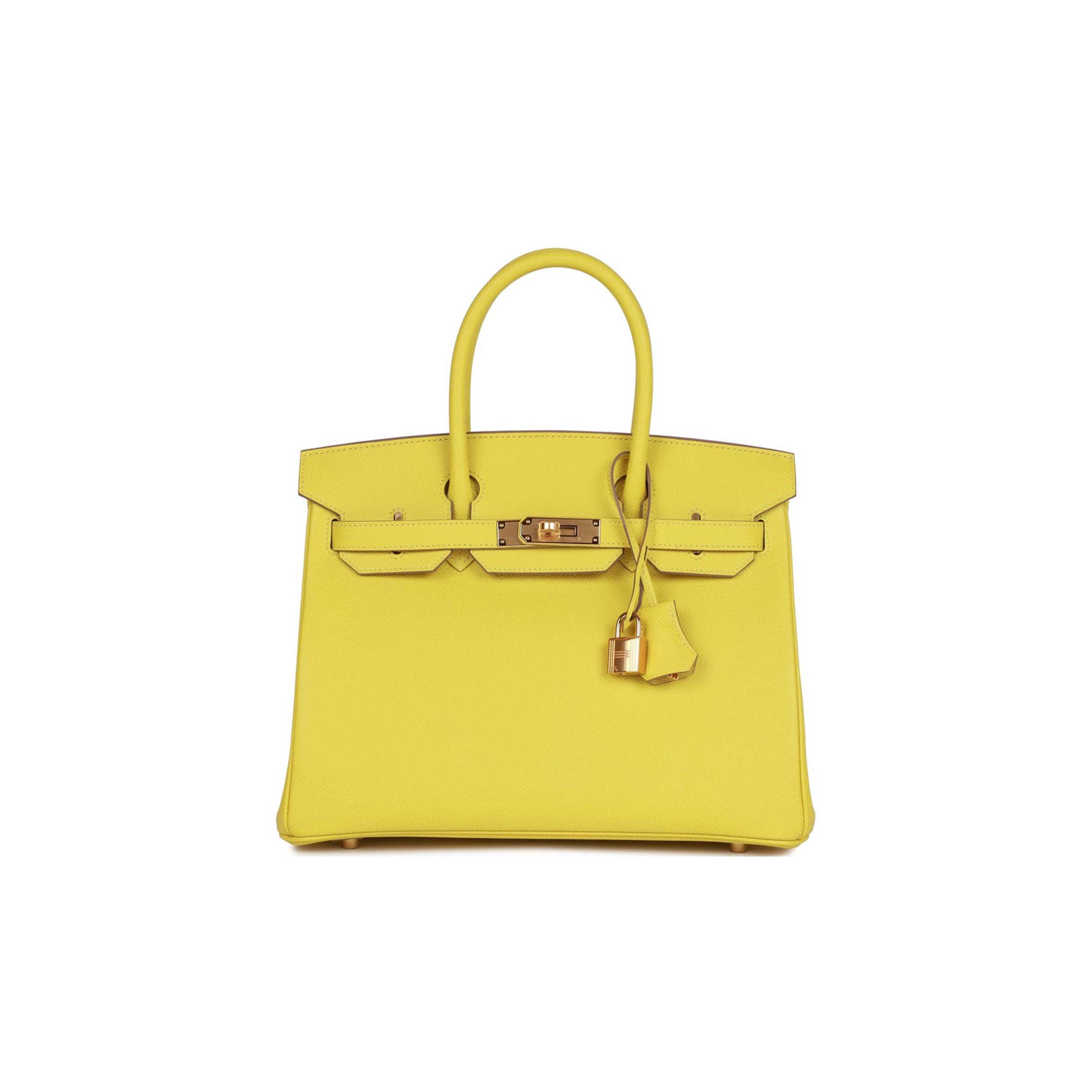 HERMES BIRKIN 30 LIME EPSOM GOLD HARDWARE (30cm) HERMES BIRKIN 30 LIME EPSOM GOLD HARDWARE (30cm)