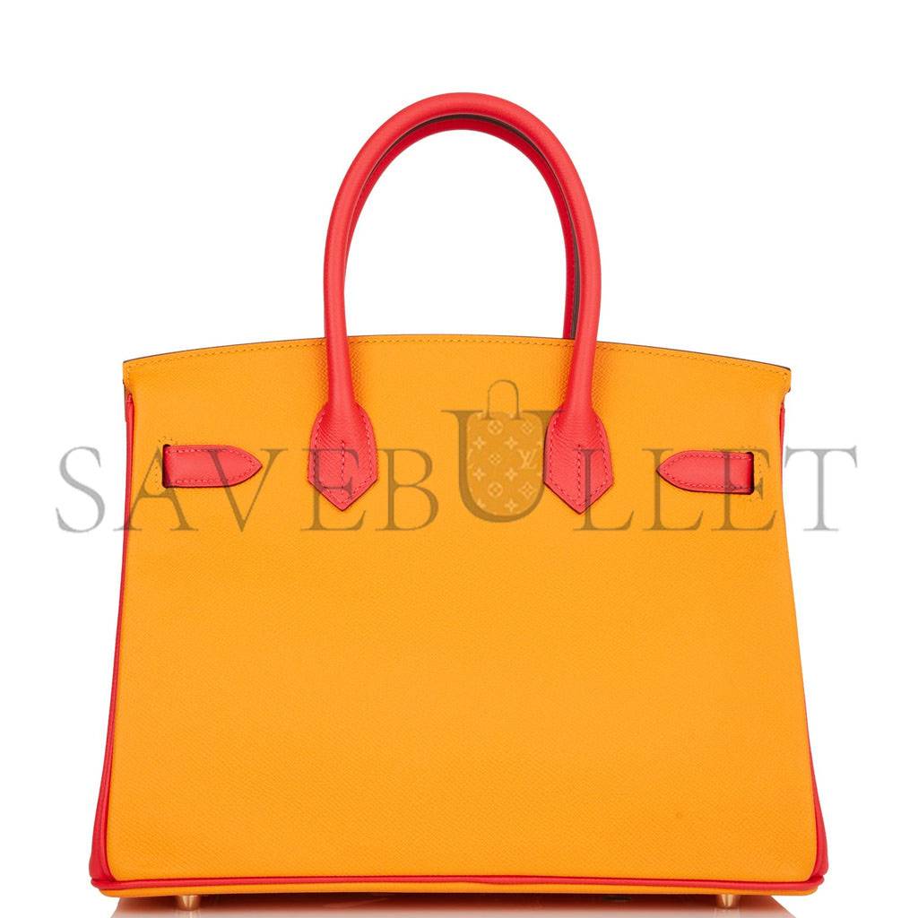HERMES SPECIAL ORDER (HSS) BIRKIN 30 JAUNE D'OR AND ROSE JAIPUR EPSOM BRUSHED GOLD HARDWARE ( 30cm*22*16cm) HERMES SPECIAL ORDER (HSS) BIRKIN 30 JAUNE D'OR AND ROSE JAIPUR EPSOM BRUSHED GOLD HARDWARE ( 30cm*22*16cm)