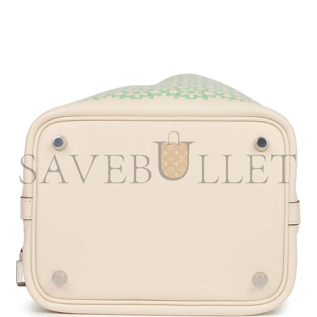HERMES PICOTIN LOCK 18 LUCKY DAISY NATA SWIFT PALLADIUM HARDWARE (18*13*18cm) HERMES PICOTIN LOCK 18 LUCKY DAISY NATA SWIFT PALLADIUM HARDWARE (18*13*18cm)
