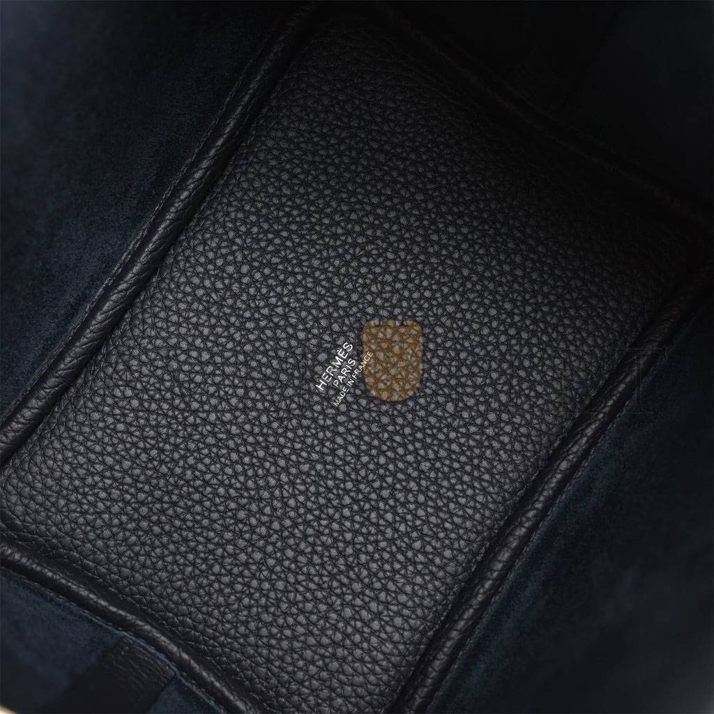HERMES PICOTIN LOCK 18 CABAN CLEMENCE PALLADIUM HARDWARE (18*13*18cm) HERMES PICOTIN LOCK 18 CABAN CLEMENCE PALLADIUM HARDWARE (18*13*18cm)