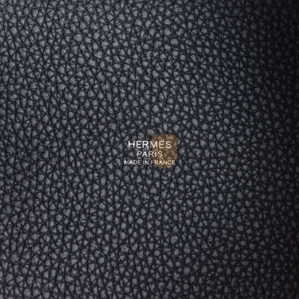 HERMES PICOTIN LOCK 18 CABAN CLEMENCE PALLADIUM HARDWARE (18*13*18cm) HERMES PICOTIN LOCK 18 CABAN CLEMENCE PALLADIUM HARDWARE (18*13*18cm)