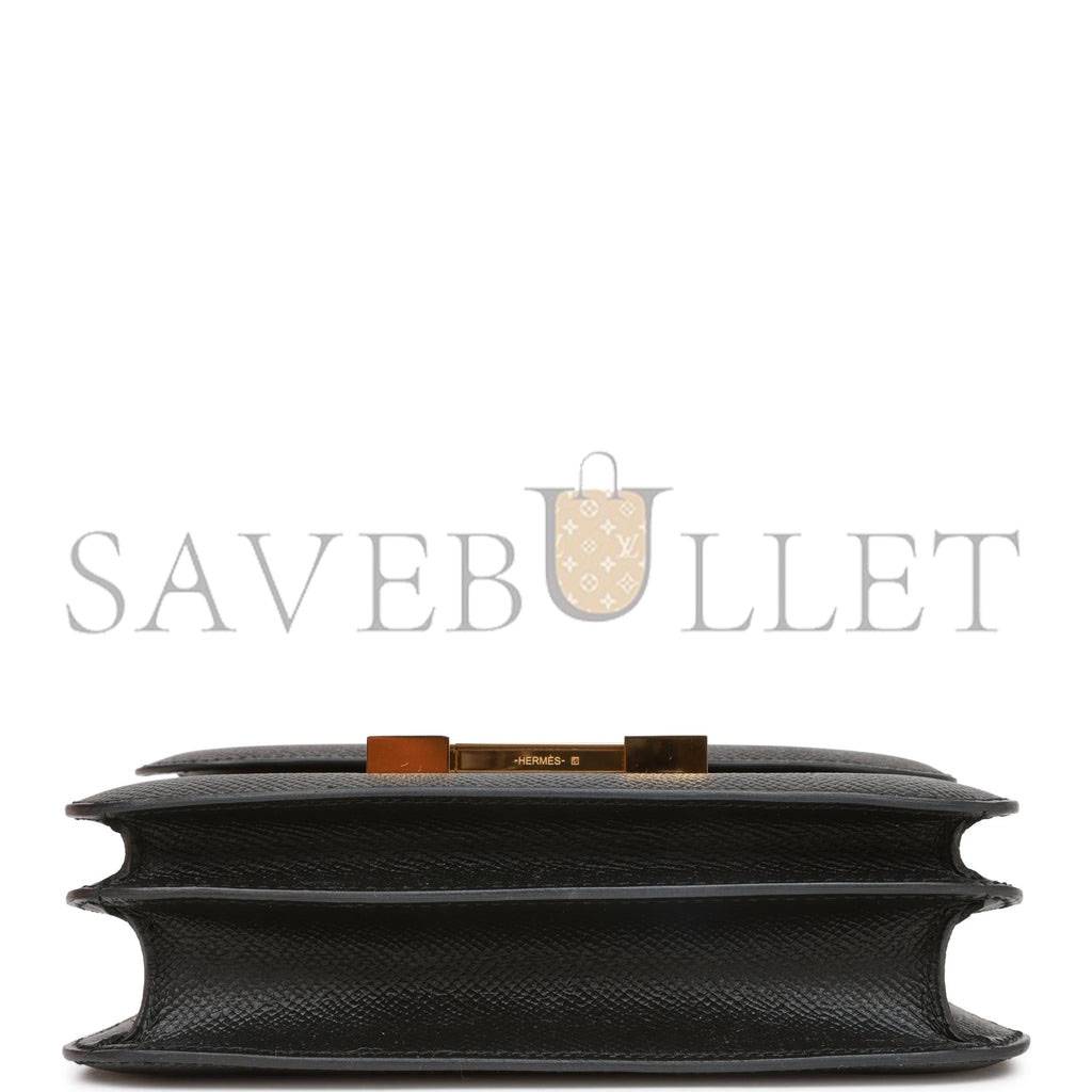 HERMES CONSTANCE 18 BLACK EPSOM GOLD HARDWARE (18cm) HERMES CONSTANCE 18 BLACK EPSOM GOLD HARDWARE (18cm)