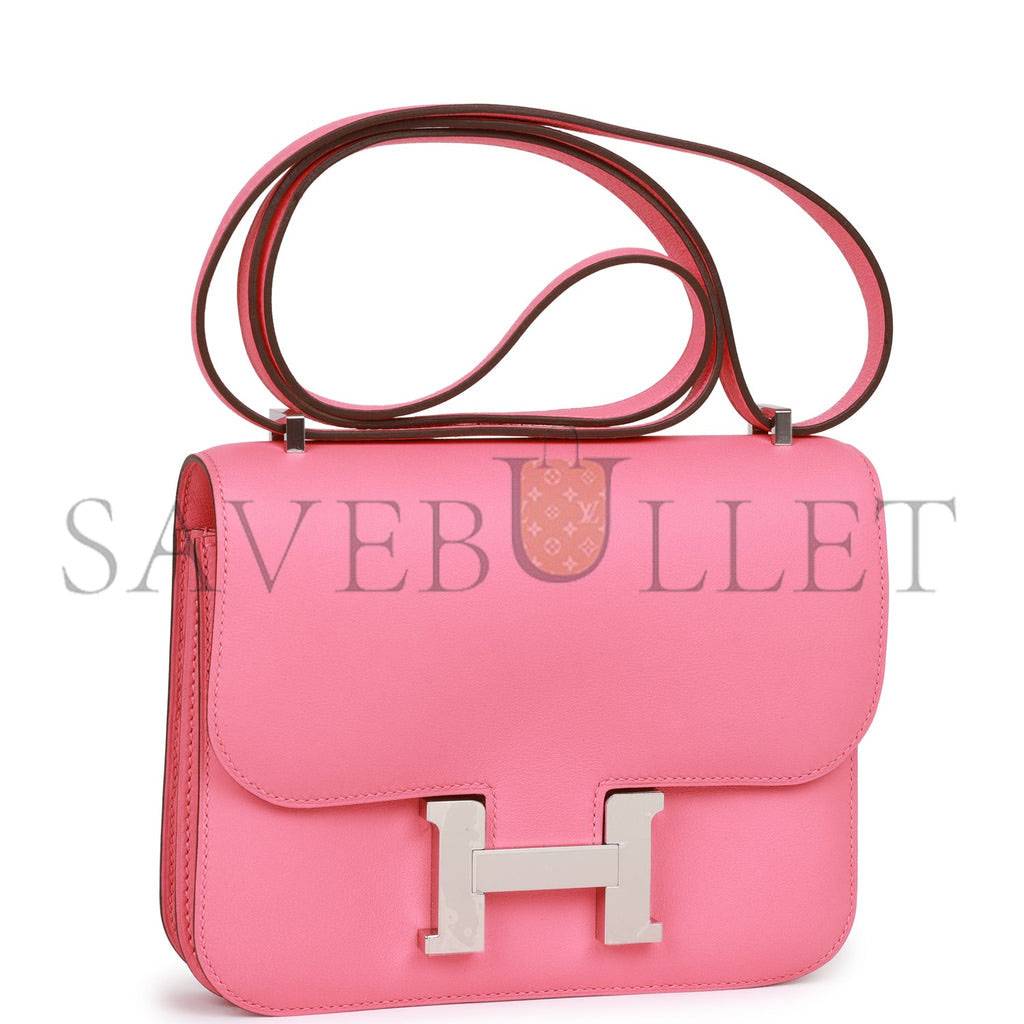 HERMES CONSTANCE 18 ROSE AZALEE SWIFT PALLADIUM HARDWARE 39827910099038 (18cm) HERMES CONSTANCE 18 ROSE AZALEE SWIFT PALLADIUM HARDWARE 39827910099038 (18cm)