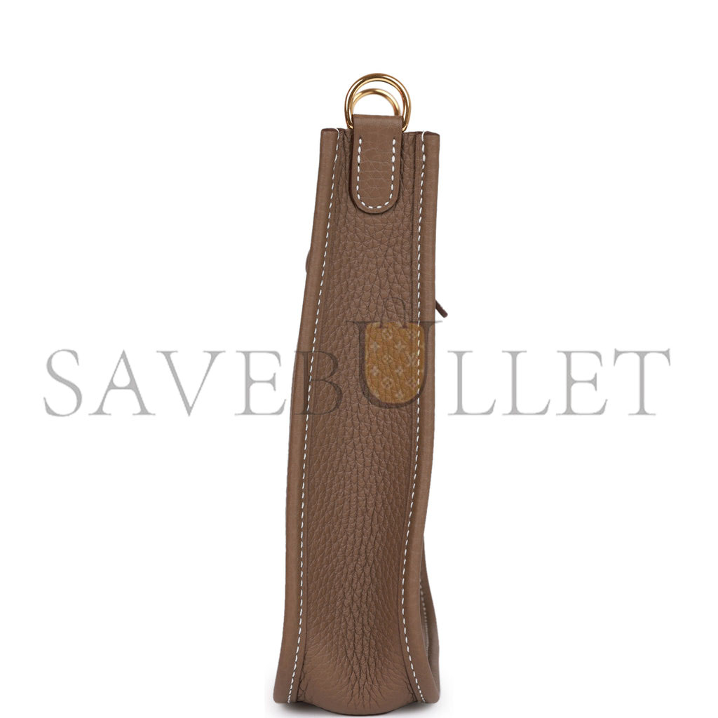 HERMES EVELYNE TPM ETOUPE CLEMENCE GOLD HARDWARE (17cm) HERMES EVELYNE TPM ETOUPE CLEMENCE GOLD HARDWARE (17cm)