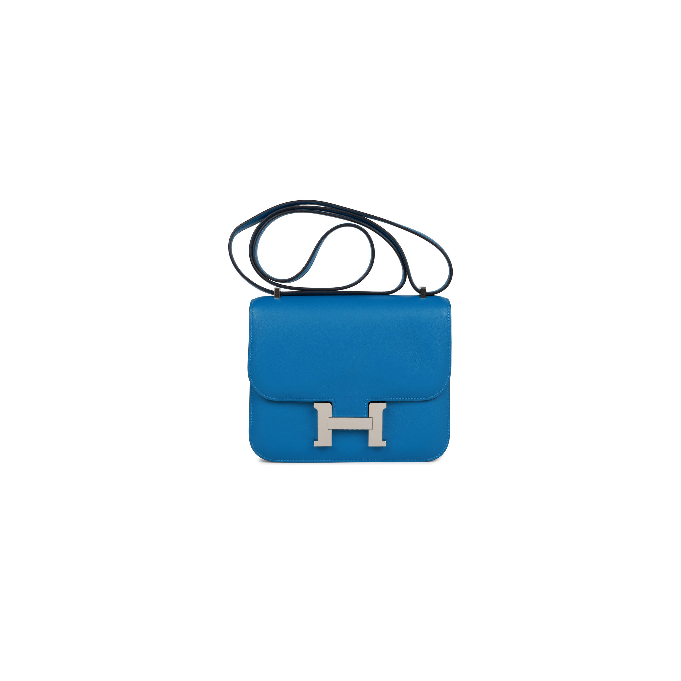 HERMES CONSTANCE 18 MYKONOS VERSO EVERCOLOR PALLADIUM HARDWARE (18cm) HERMES CONSTANCE 18 MYKONOS VERSO EVERCOLOR PALLADIUM HARDWARE (18cm)