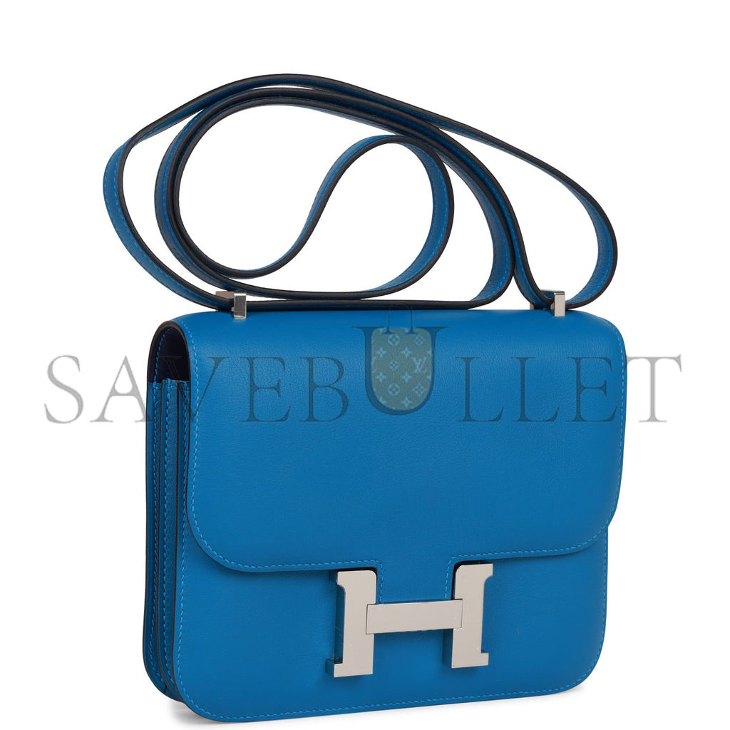HERMES CONSTANCE 18 MYKONOS VERSO EVERCOLOR PALLADIUM HARDWARE (18cm) HERMES CONSTANCE 18 MYKONOS VERSO EVERCOLOR PALLADIUM HARDWARE (18cm)