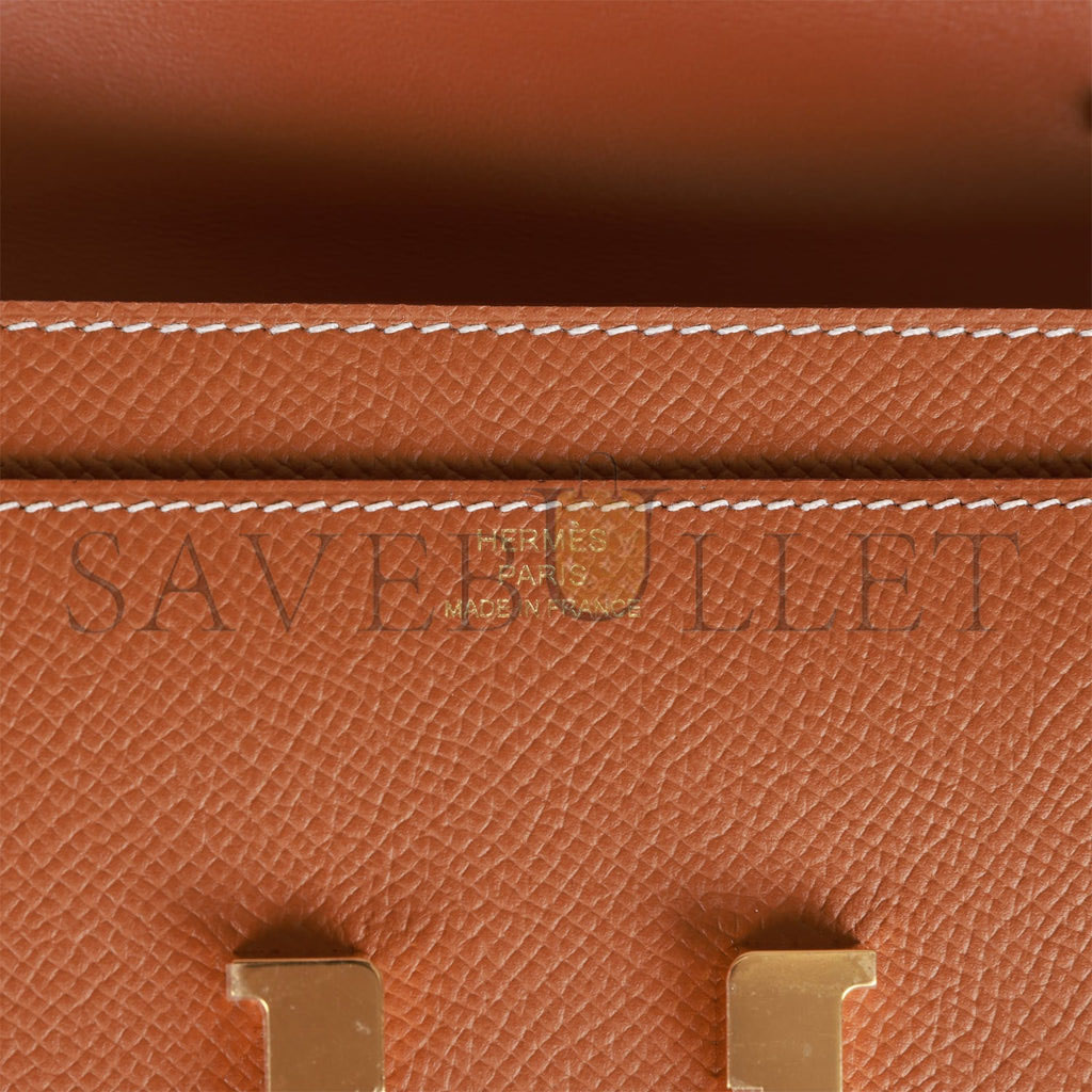 HERMES CONSTANCE WALLET TO GO GOLD EPSOM GOLD HARDWARE (22*11cm) HERMES CONSTANCE WALLET TO GO GOLD EPSOM GOLD HARDWARE (22*11cm)
