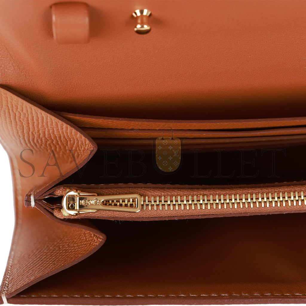 HERMES CONSTANCE WALLET TO GO GOLD EPSOM GOLD HARDWARE (22*11cm) HERMES CONSTANCE WALLET TO GO GOLD EPSOM GOLD HARDWARE (22*11cm)