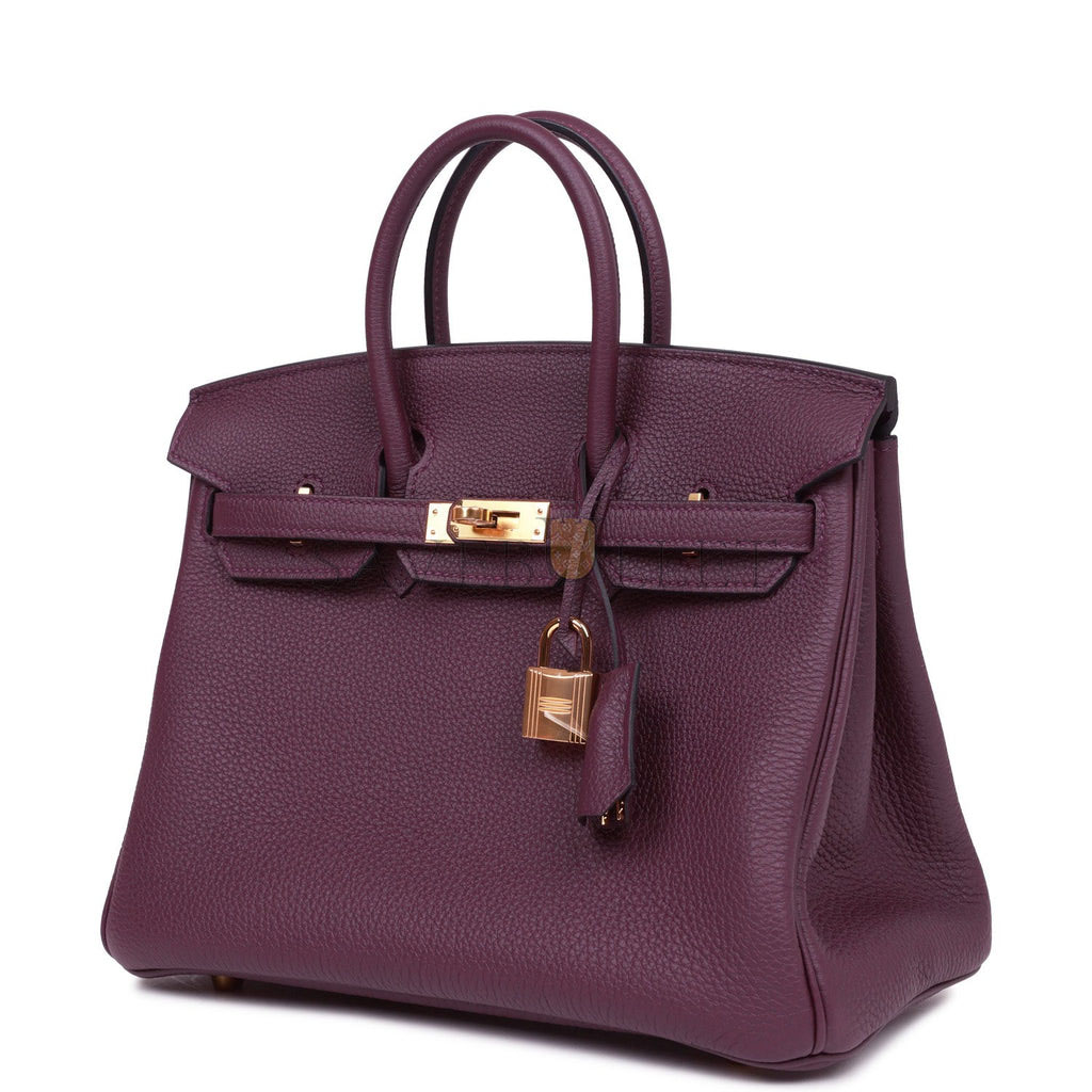 HERMES BIRKIN 25 CASSIS TOGO GOLD HARDWARE (25cm) HERMES BIRKIN 25 CASSIS TOGO GOLD HARDWARE (25cm)