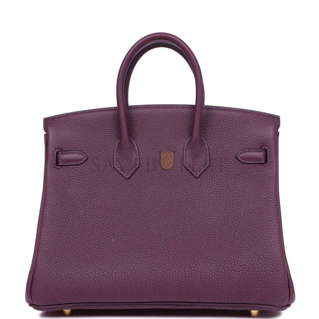 HERMES BIRKIN 25 CASSIS TOGO GOLD HARDWARE (25cm) HERMES BIRKIN 25 CASSIS TOGO GOLD HARDWARE (25cm)