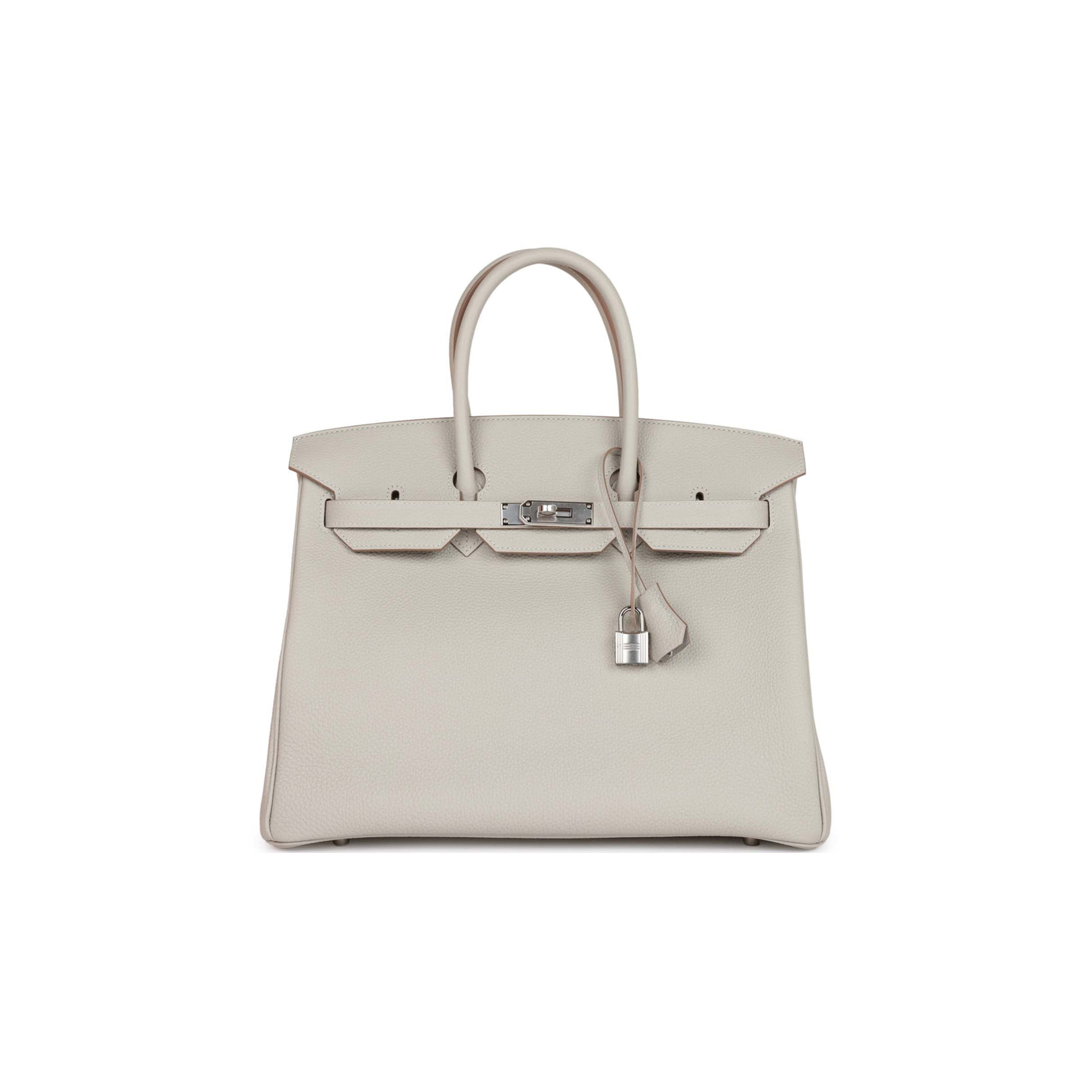 HERMES BIRKIN 35 GRIS PERLE TOGO PALLADIUM HARDWARE 39882110468190 (35cm) HERMES BIRKIN 35 GRIS PERLE TOGO PALLADIUM HARDWARE 39882110468190 (35cm)