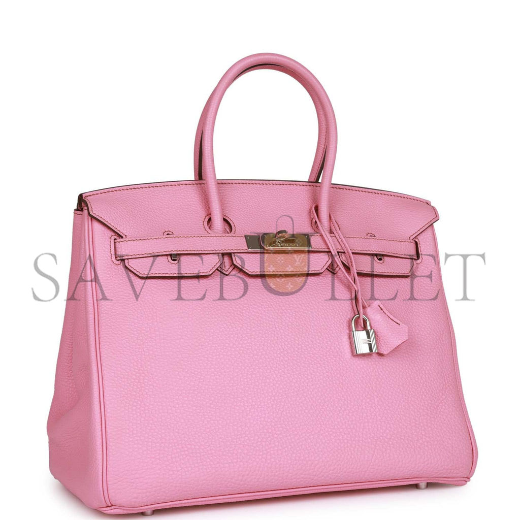 HERMES BIRKIN 35 BUBBLEGUM TOGO PALLADIUM HARDWARE (35cm) HERMES BIRKIN 35 BUBBLEGUM TOGO PALLADIUM HARDWARE (35cm)