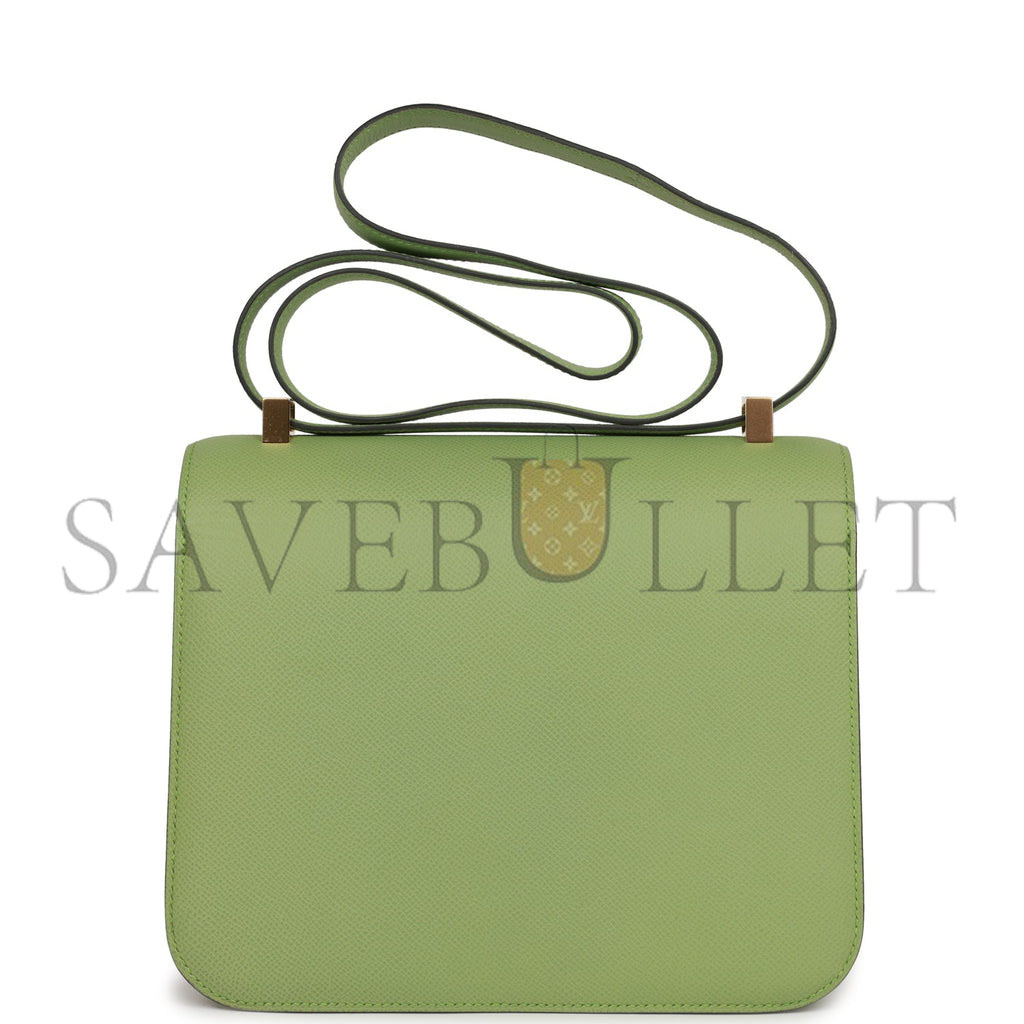 HERMES CONSTANCE 24 VERT CRIQUET EPSOM GOLD HARDWARE (24cm) HERMES CONSTANCE 24 VERT CRIQUET EPSOM GOLD HARDWARE (24cm)