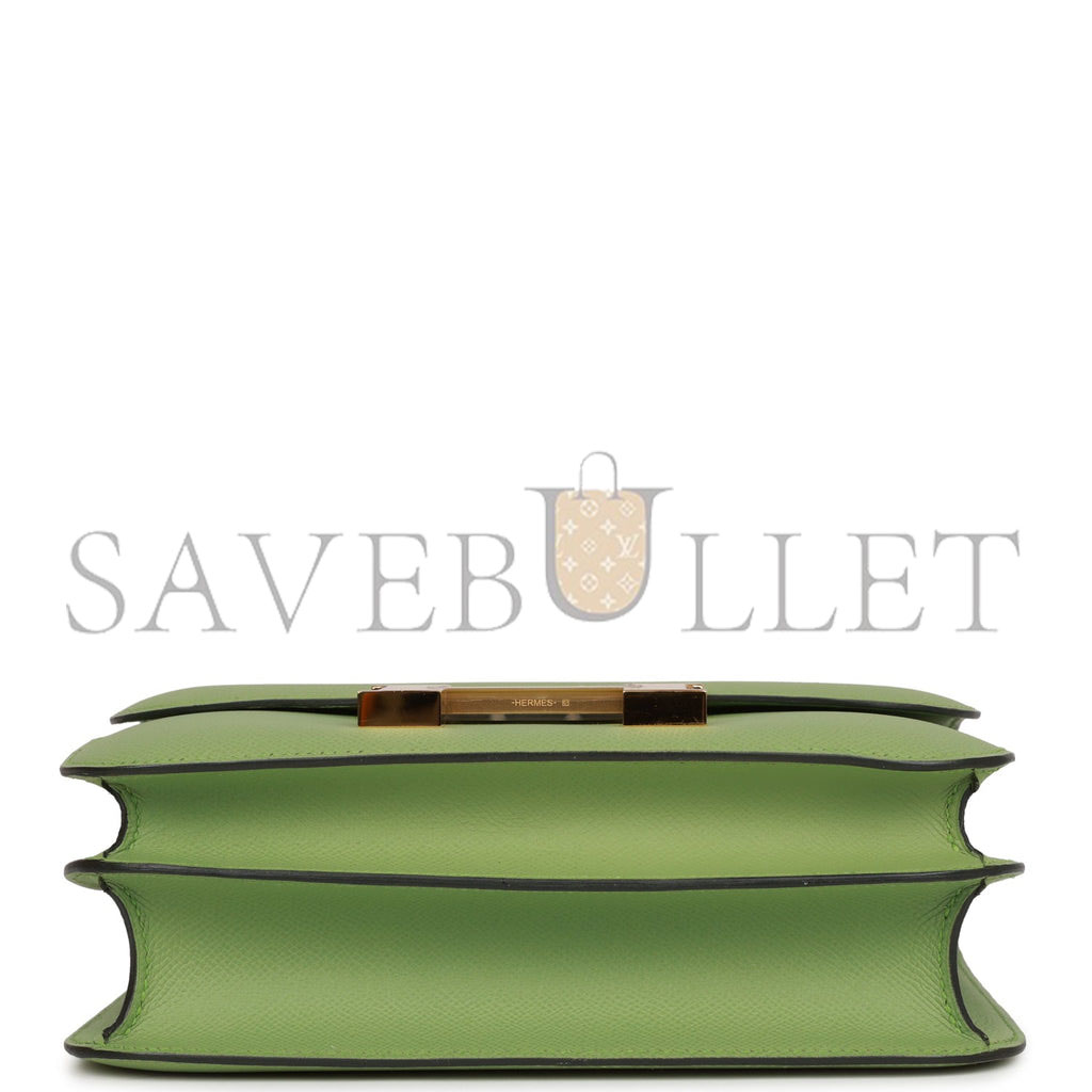 HERMES CONSTANCE 24 VERT CRIQUET EPSOM GOLD HARDWARE (24cm) HERMES CONSTANCE 24 VERT CRIQUET EPSOM GOLD HARDWARE (24cm)