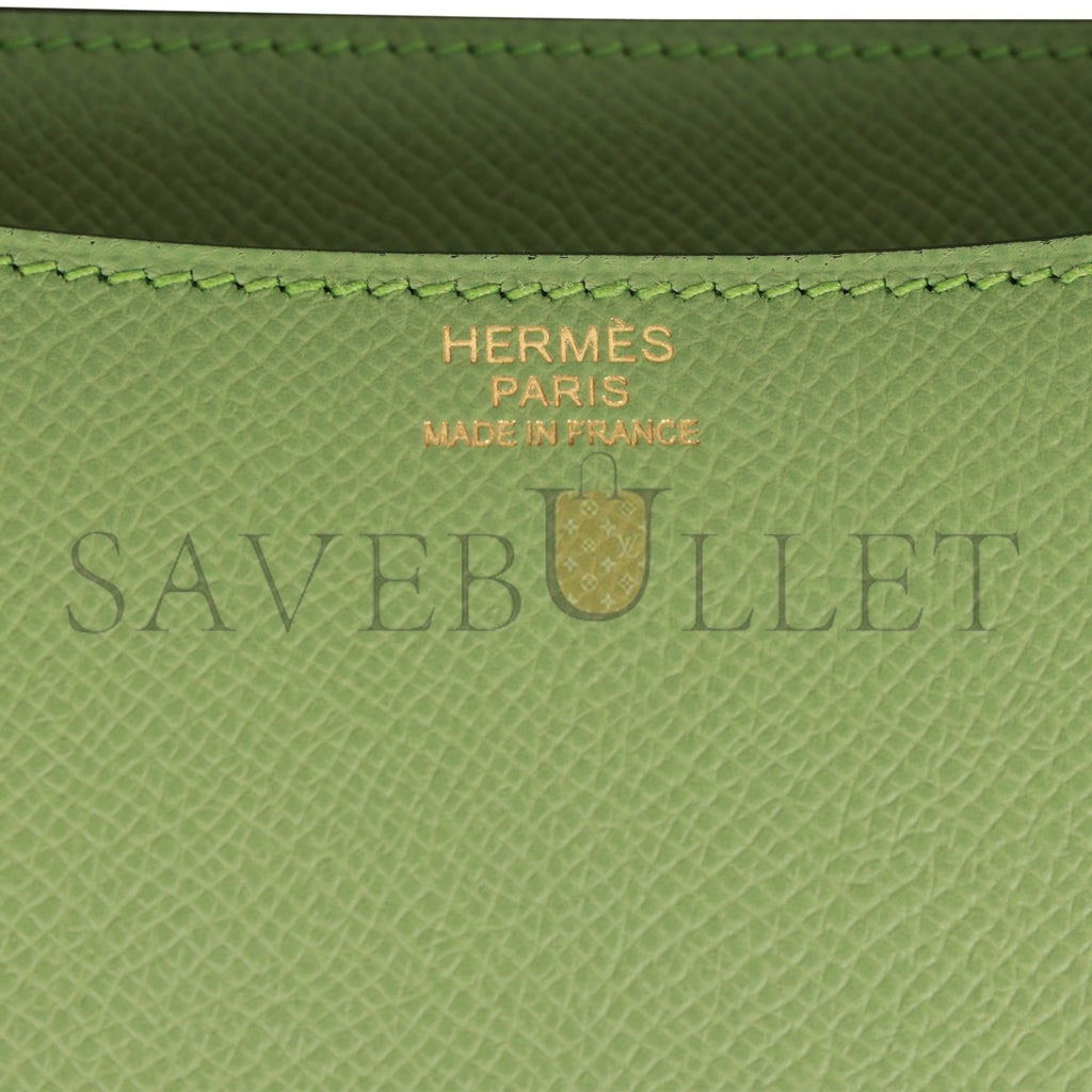 HERMES CONSTANCE 24 VERT CRIQUET EPSOM GOLD HARDWARE (24cm) HERMES CONSTANCE 24 VERT CRIQUET EPSOM GOLD HARDWARE (24cm)