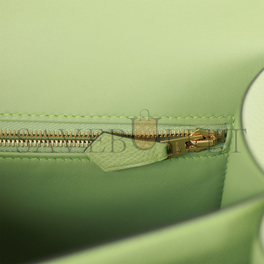 HERMES CONSTANCE 24 VERT CRIQUET EPSOM GOLD HARDWARE (24cm) HERMES CONSTANCE 24 VERT CRIQUET EPSOM GOLD HARDWARE (24cm)