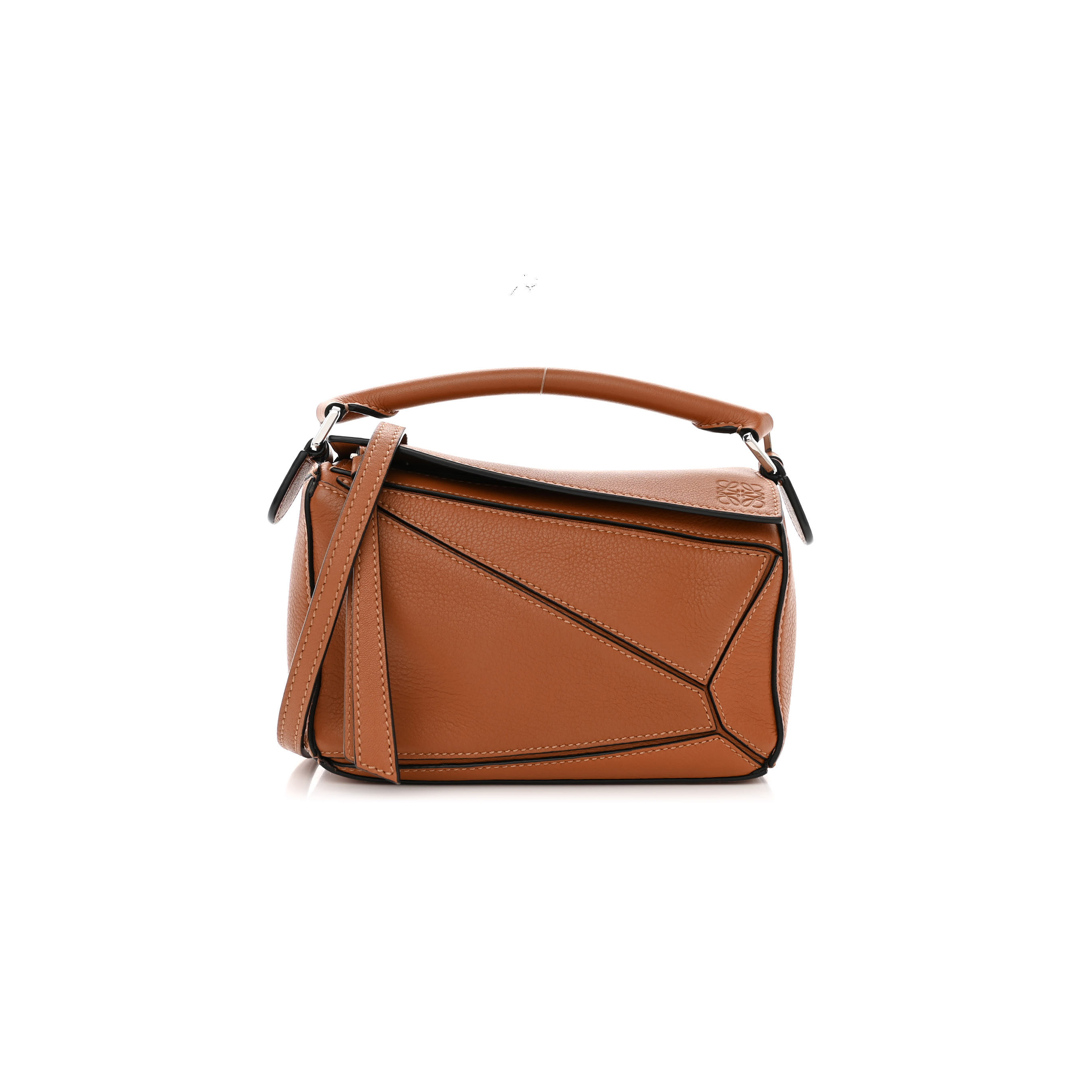 LOEWE CALFSKIN MINI PUZZLE BAG TAN (18*12.5*8cm)