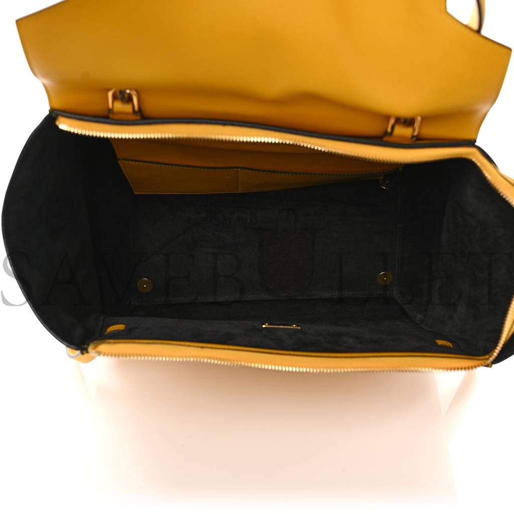 CELINE BABY GRAINED CALFSKIN MICRO BELT BAG YELLOW (33*23*22cm)